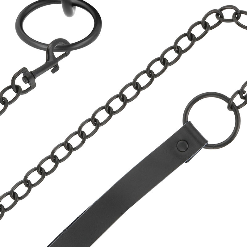 Darkness Bondage-Halskette Schwarz mit Kette-Metal · Sextoys (Bild 2)