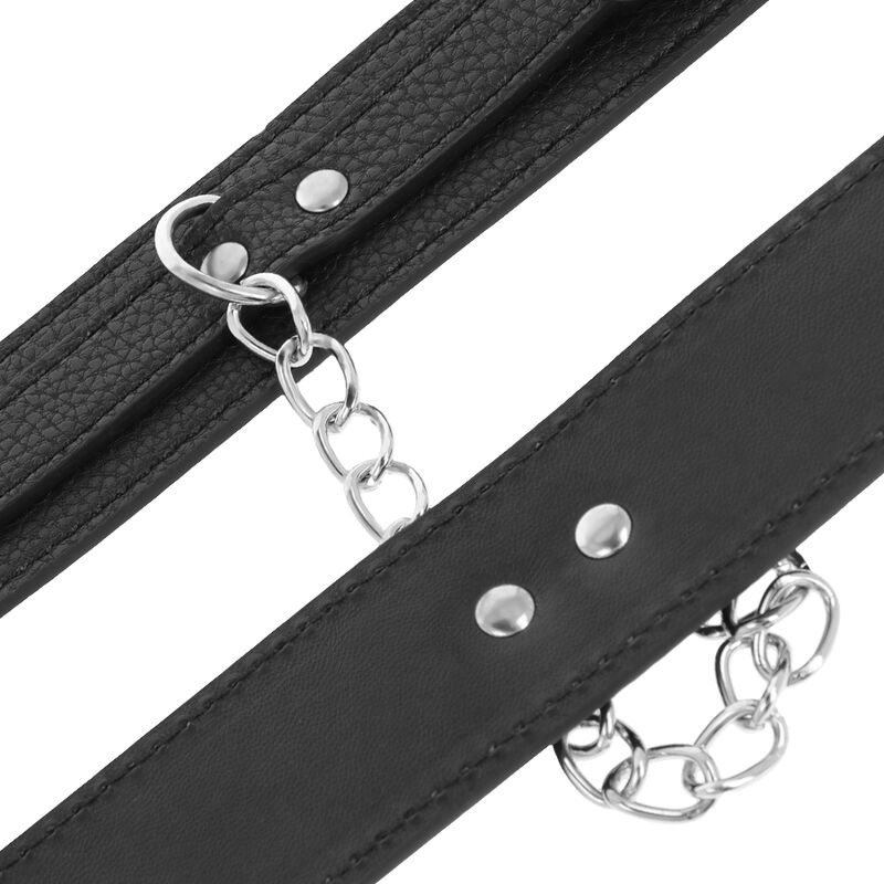 Darkness Bondage-Darkness Handgelenke aus schwarzem Leder strukturiert · Sextoys (Bild 4)