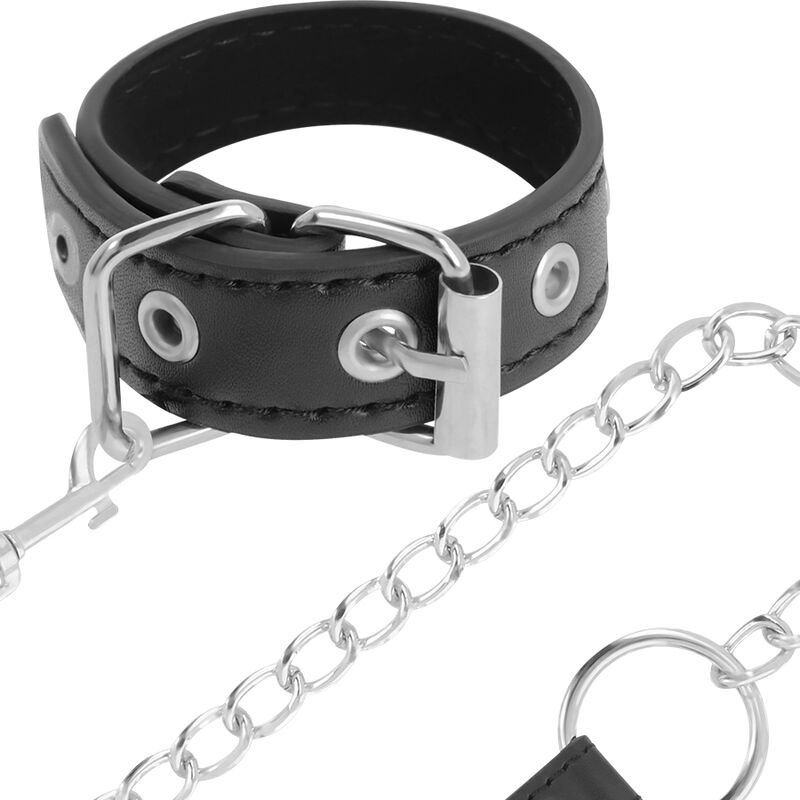 Darkness Bondage-Penisring mit umweltfreundlichem Lederarmband · Sextoys (Bild 4)
