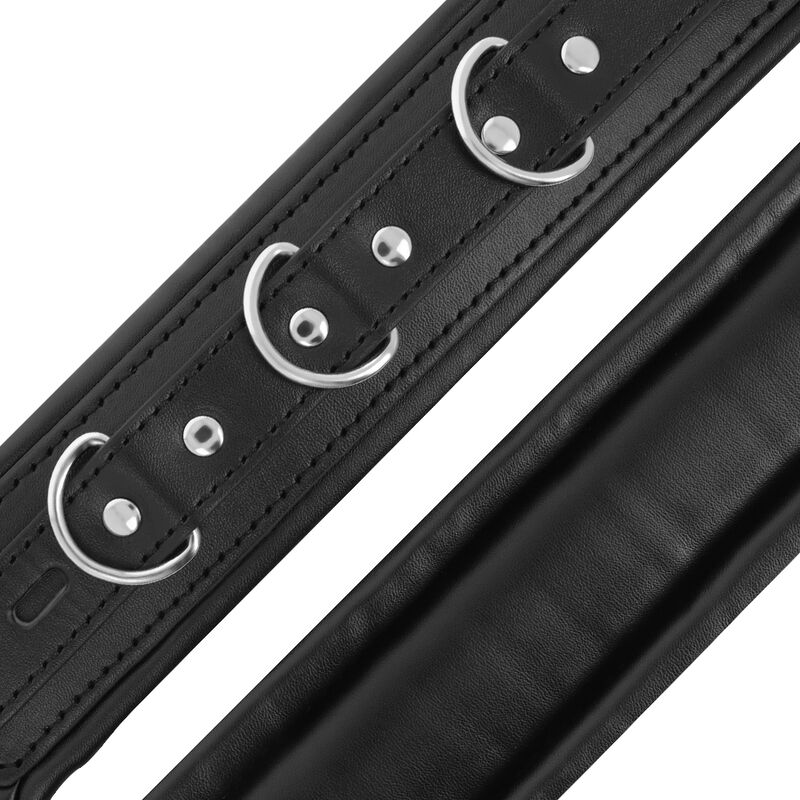 Darkness Bondage-Handschellen gepolstert Bdsm, Pu und Metall · Sextoys (Bild 3)