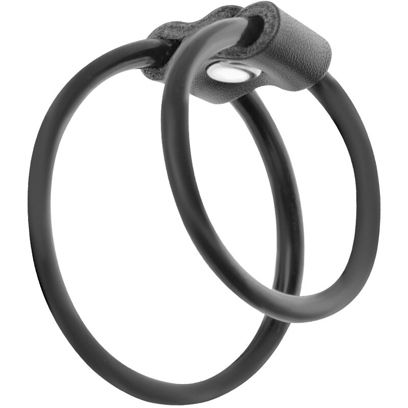 Darkness Bondage-Doppel Ring Verbesserung für Penis-TPR · Sextoys (Bild 4)