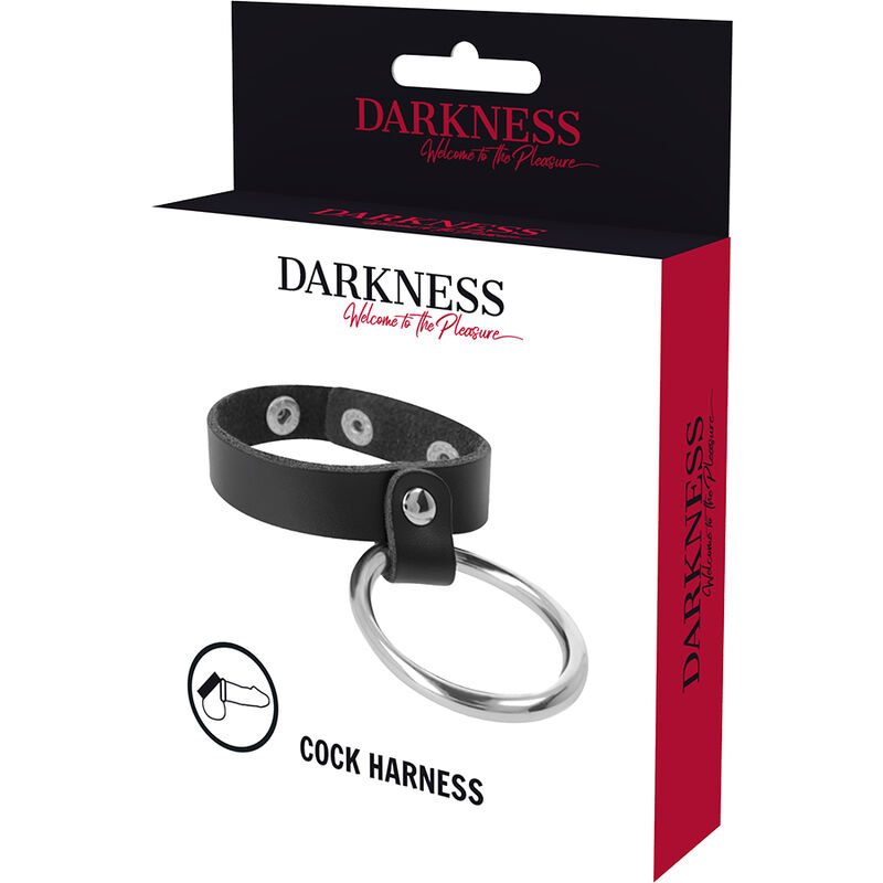 Darkness Bondage-Metallring für Penis und Hoden · Spielzeug aus Glas & Metall (Bild 5)