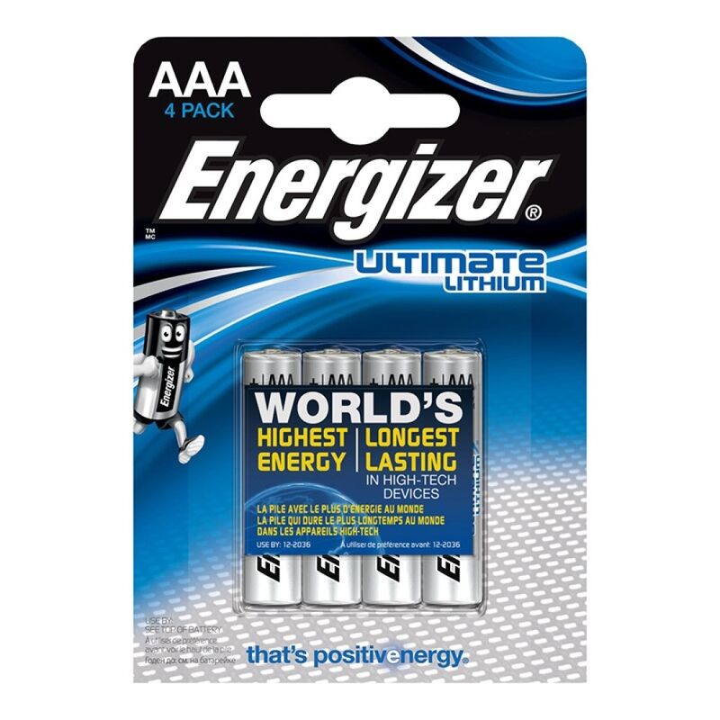 Energizer-Ultimate Lithium AAA L92 LR03 1,5V *4