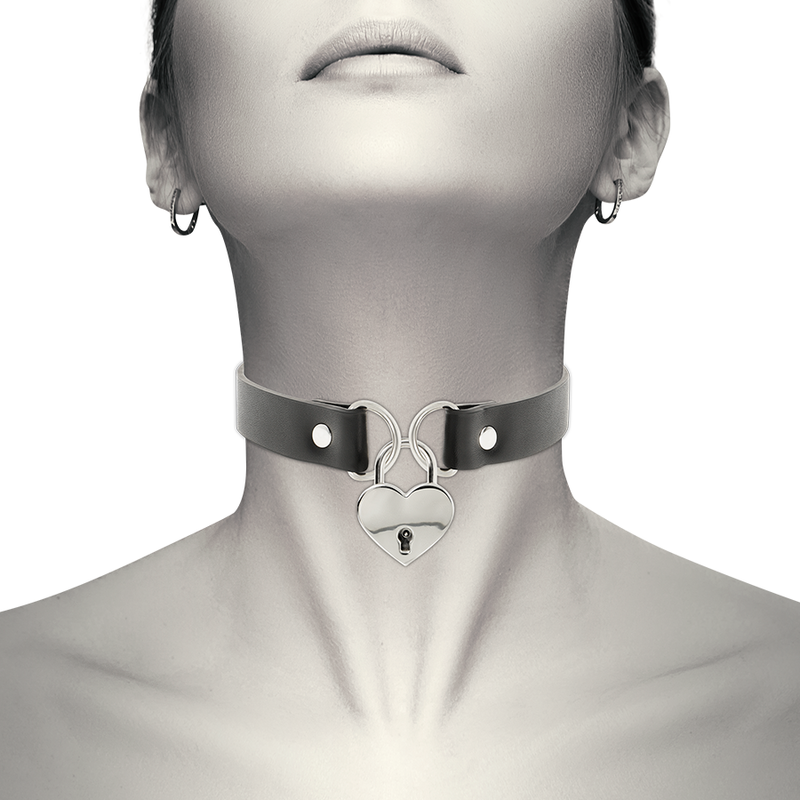 Coquette Accessories-Halskette aus Leder Vegan mit Herz Zubehör · Sextoys (Bild 6)