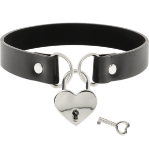 Coquette Accessories-Halskette aus Leder Vegan mit Herz Zubehör · Sextoys (Bild 2)