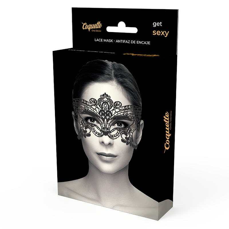 Coquette Accessories-Maske Pizzo Schwarz · Sexy Damen-Dessous (Bild 3)