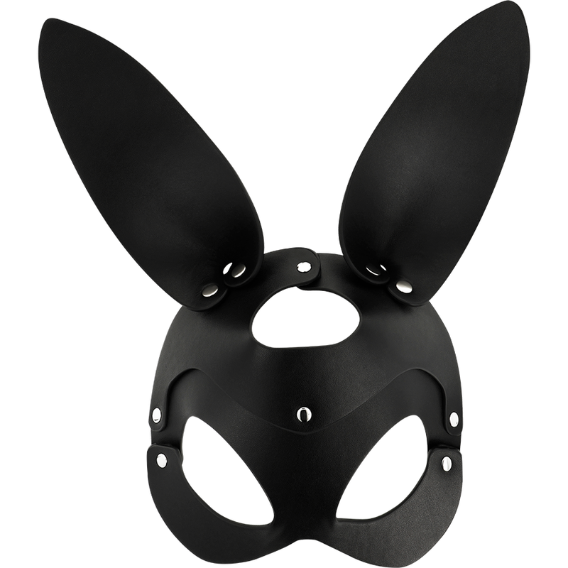 Coquette Accessories-Maske aus veganem Leder mit Kaninchenohren · Sexy Damen-Dessous (Bild 3)