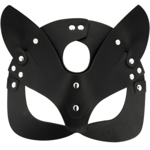 Coquette Accessories-Maske aus veganem Leder mit Kaninchenohren · Sexy Damen-Dessous (Bild 5)