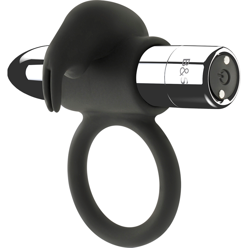 Black&silver-Ring Wiederaufladbar Burton 10 Modi · Penisringe & -hüllen (Bild 6)