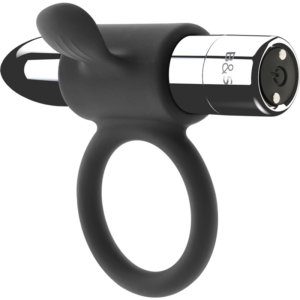 Black&Silver-Cameron Ring Wiederaufladbar Silikon 10 Geschwindigkeiten · Sextoys