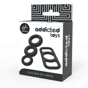 Addicted Toys-4 Stk.-Silikon-Penisring-Set, Wasserdicht · Sextoys (Bild 7)