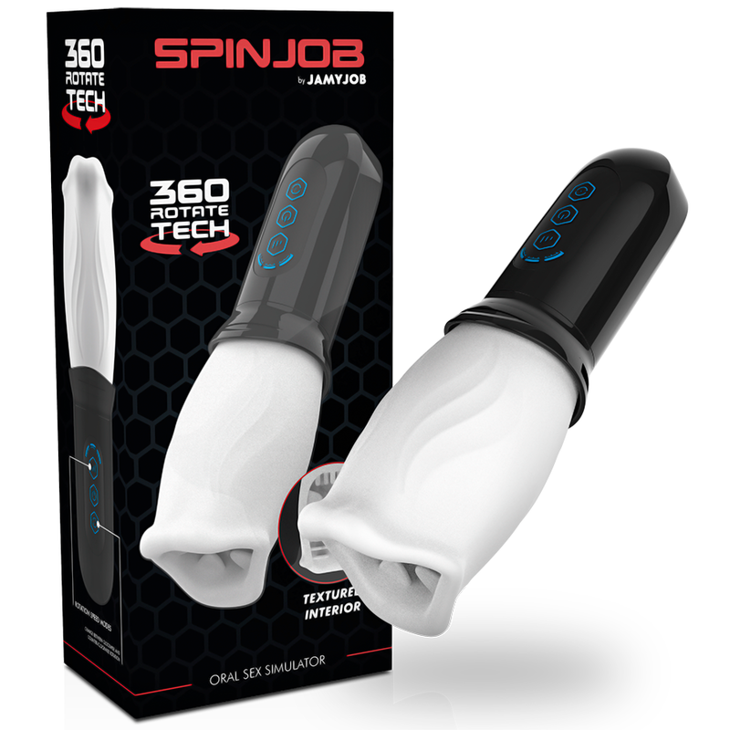 Jamyjob-Spinjob Stimulator Rotary Oral, USB, 8 cm-TPE-Einsatz · Sextoys (Bild 2)