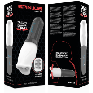 Jamyjob-Spinjob Stimulator Rotary Oral, USB, 8 cm-TPE-Einsatz · Sextoys (Bild 3)