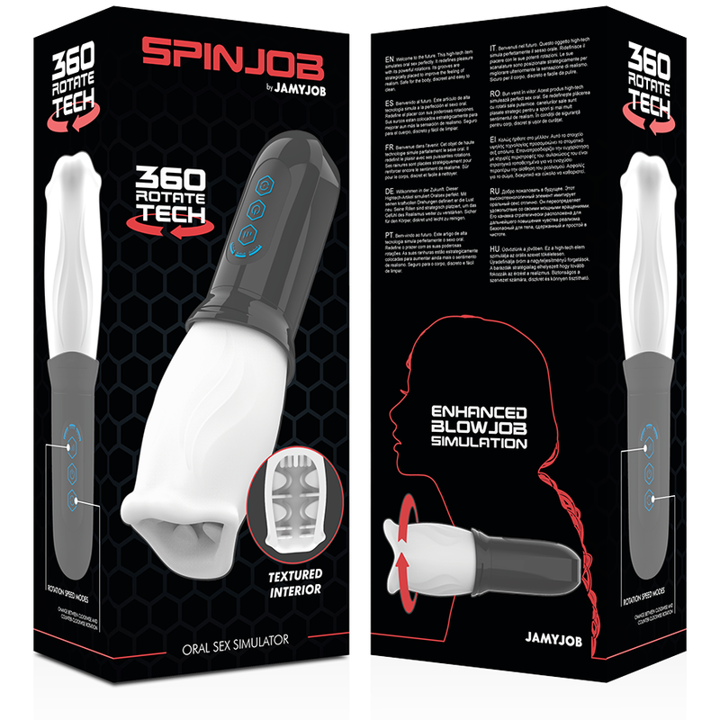 Jamyjob-Spinjob Stimulator Rotary Oral, USB, 8 cm-TPE-Einsatz · Sextoys (Bild 3)