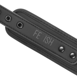 Fetish Submissive Bondage-Halskette und Handschellen aus veganem Leder · Sextoys (Bild 3)