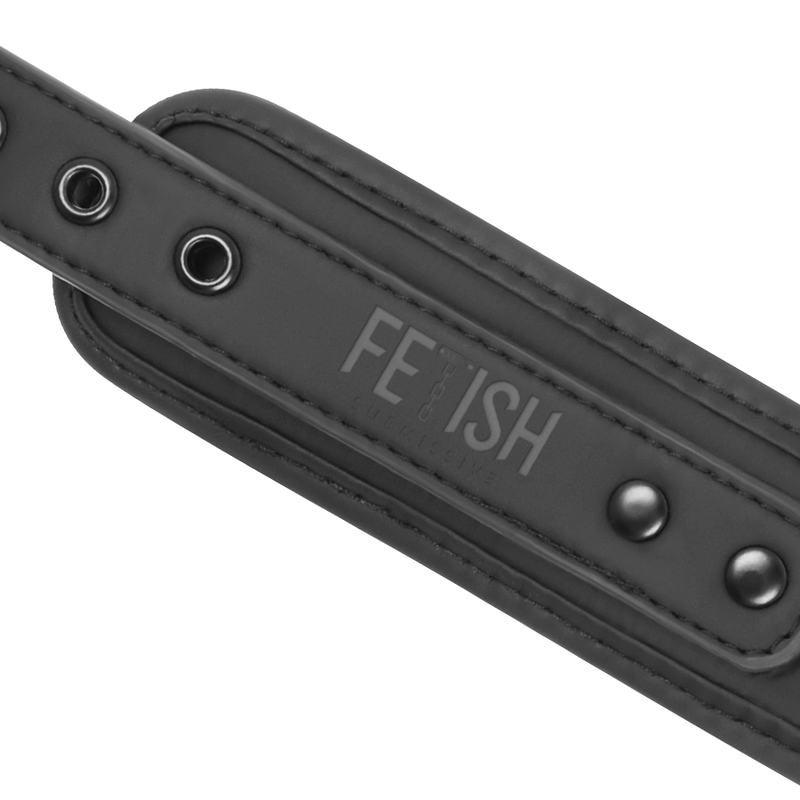 Fetish Submissive Bondage-Halskette und Handschellen aus veganem Leder · Sextoys (Bild 3)