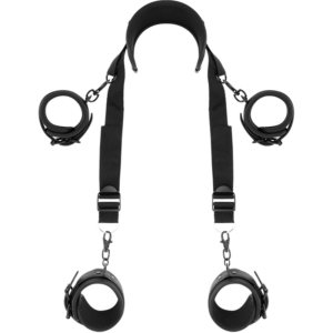 Fetish Submissive Bondage-Master Position mit 4 gepolsterten Handschellen