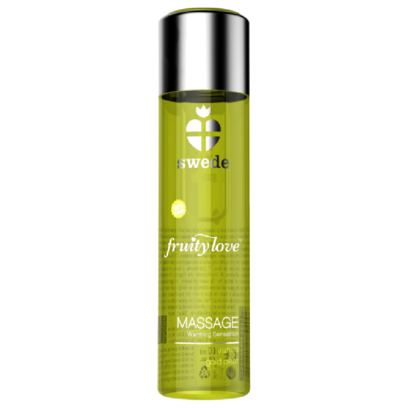 Swede-Fruity Love Massageöl mit Wärmeeffekt Vanille und Birne-120 ml