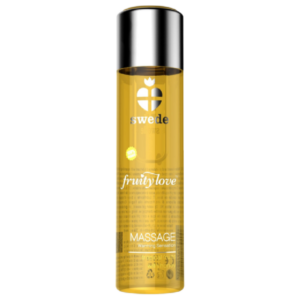 Swede-Massageöl Fruity Love mit Heizeffekt, Geschmack · Erotische Massage