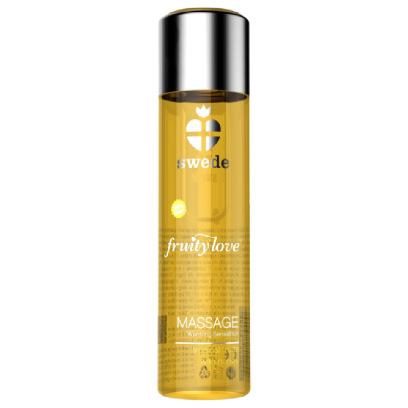 Swede-Massageöl Fruity Love mit Heizeffekt, Geschmack · Erotische Massage