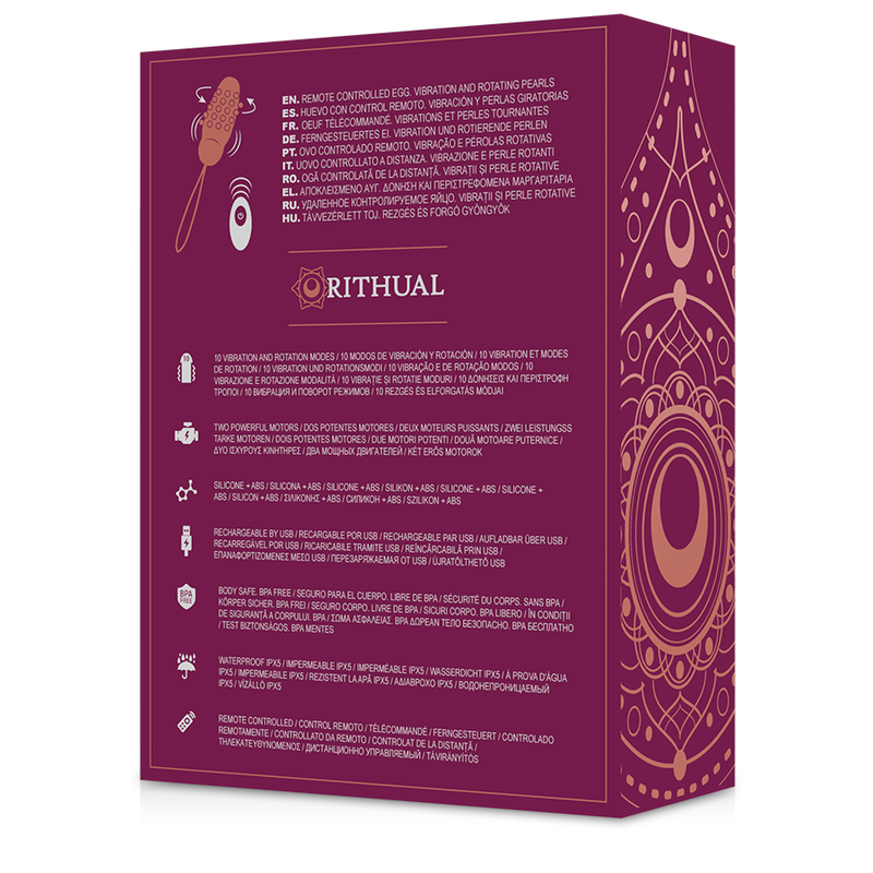 Rithual-Egg-Site Fernbedienung Drehung Perlen + Vibration-Silikon, 10 · Vibratoren (Bild 6)