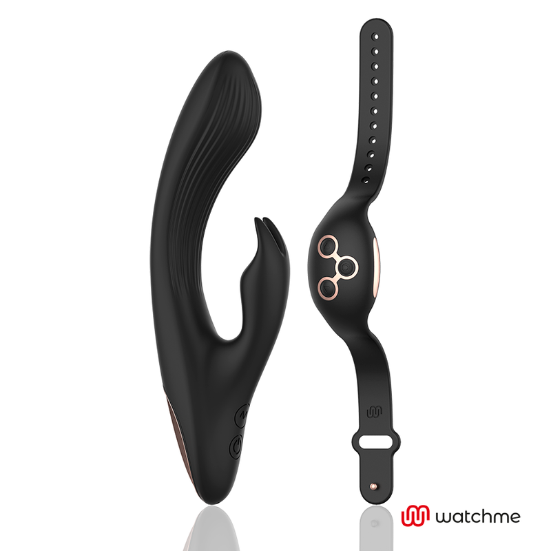 Anne’s Desire-Rabbit mit Fernbedienung Watchme Schwarz/Gold-Silikon · Vibratoren (Bild 5)