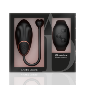 Anne’s Desire-Egg Vibrator mit Fernbedienung Watchme, Schwarz-Silikon · Vibratoren (Bild 8)