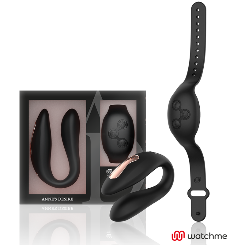 Anne’s Desire-Dual Pleasure Technologie Watchme, Schwarz-Silikon, 7 · Vibratoren