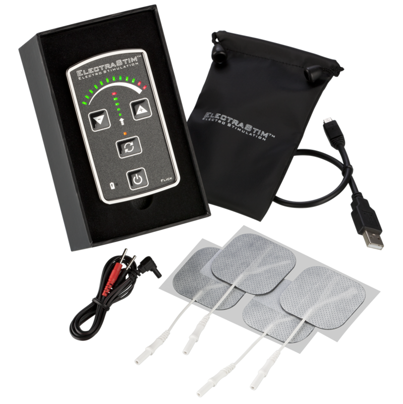 Electrastim-Paket Stimulator Flick EM60-E-12 Geschwindigkeiten, Wiederaufladbar · Elektrostimulation