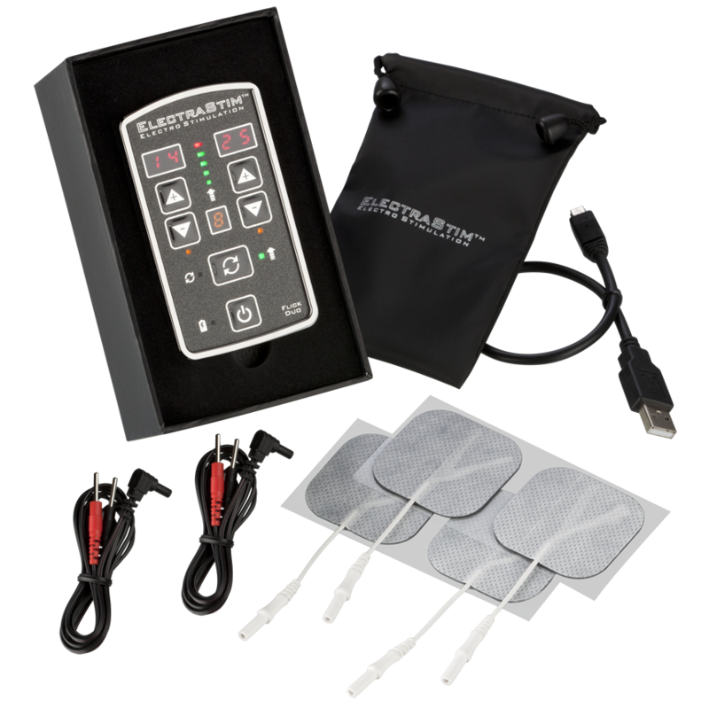 Electrastim-Flick Duo Stimulator-Paket-7 Stufen, Wiederaufladbar