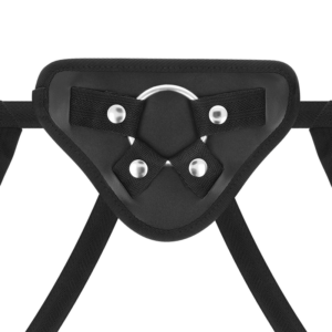 Deltaclub-Harness für Spielzeug + Dildo aus Silikon Rosa 20 cm -o- 4 · Strap-on & Harness (Bild 6)