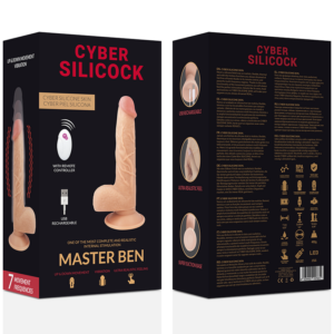 Cyber Silicock-Ultra Realist Master mit Fernbedienung 23.88 Cm · Vibratoren (Bild 7)