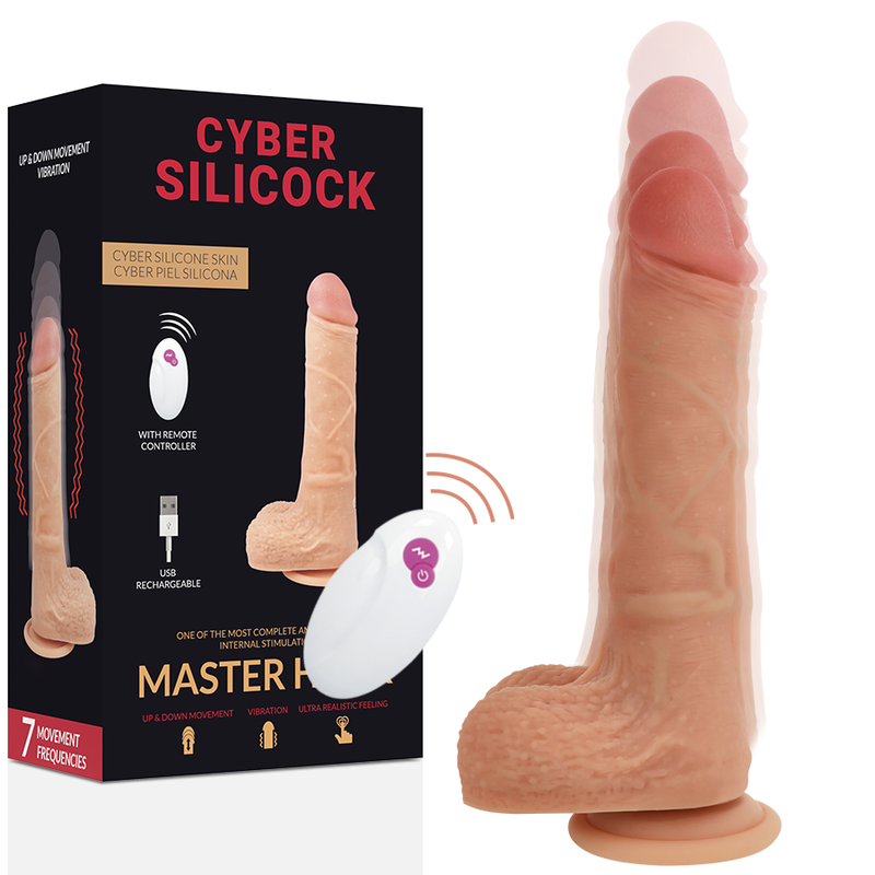 Cyber Silicock-Realistischer Dildo mit Fernbedienung Master Huck 20.9 cm