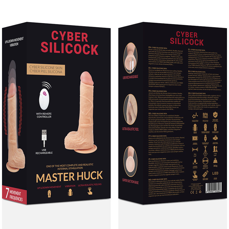 Cyber Silicock-Remote Control Realistic Master Huck 20.9 cm · Vibratoren (Bild 5)