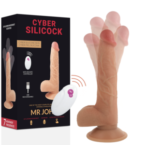 Cyber Silicock-Remote Kontrolle realistisch Mr John 23.88 cm -o- 4.3 cm · Vibratoren