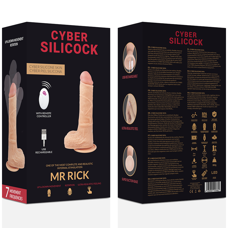Cyber Silicock-Realistische Fernsteuerung Mr Rick 20.9 Cm · Vibratoren (Bild 4)