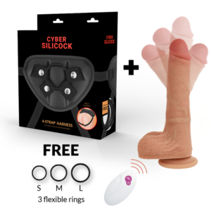 Cyber Silicock-Strap-on Mr Rick mit Fernbedienung-Silikon · Strap-on & Harness