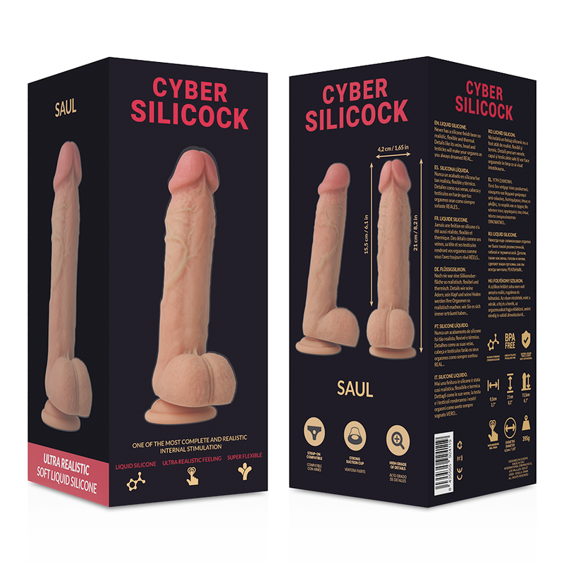 Cyber Silicock-Ultra Realist Saul in Silikon Liquid Ultra Weich · Strap-on & Harness (Bild 6)