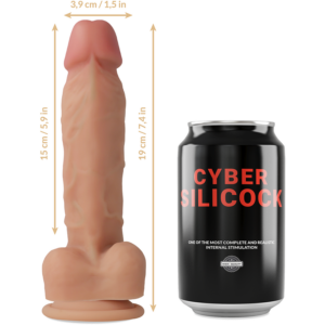 Cyber Silicock-Strap-on in Silikon Liquid Oliver mit 3 Ringen · Strap-on & Harness (Bild 7)