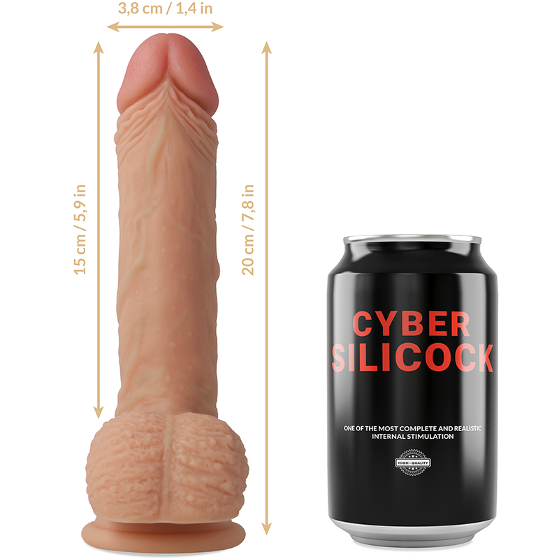 Cyber Silicock-Strap-on Freeman in Silikon Flüssigkeit mit 3 Ringe · Strap-on & Harness (Bild 9)
