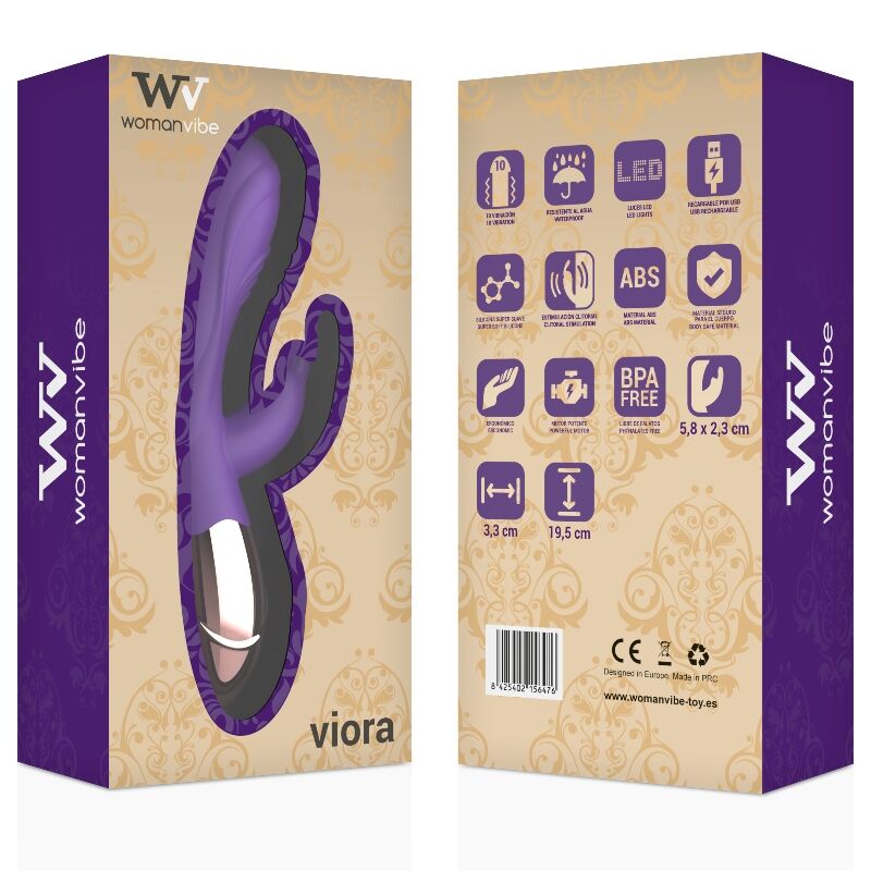 Womanvibe-Viora Vibrator Wiederaufladbar Silikon-10 Geschwindigkeiten · Vibratoren (Bild 3)