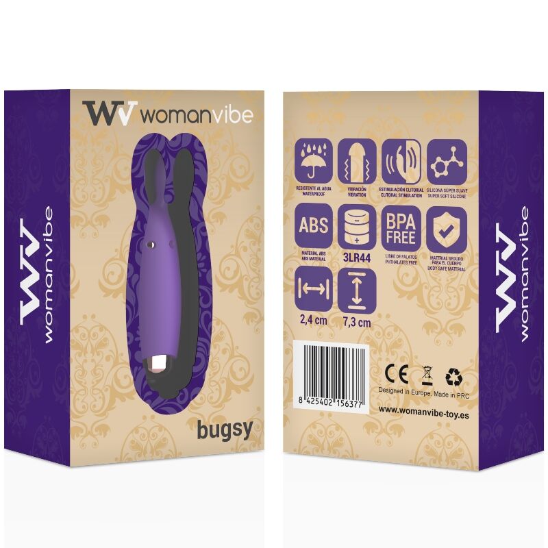 Womanvibe-Bugsy Rabbit Stimulator Silikon-Silent · Vibratoren (Bild 2)