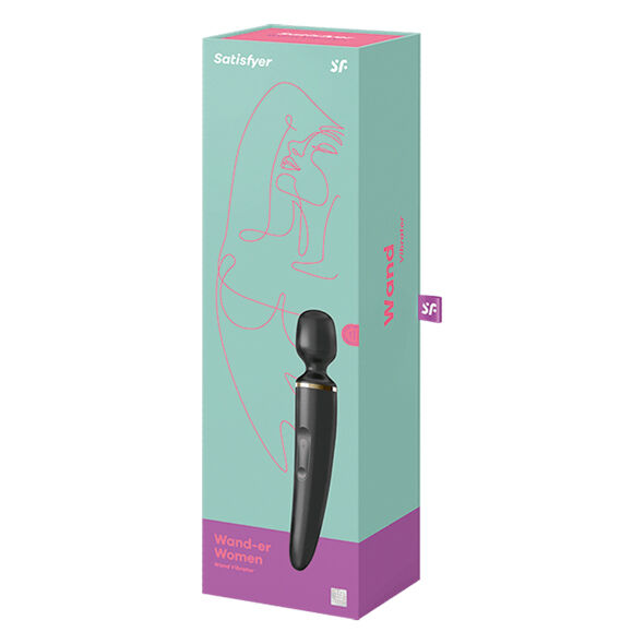 Satisfyer Wand-Woman Woman Black-Silikon, 5 Geschwindigkeiten, USB · Vibratoren (Bild 6)