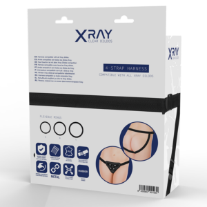 X Ray-Harness für Dildo mit Silikonring · Strap-on & Harness (Bild 7)
