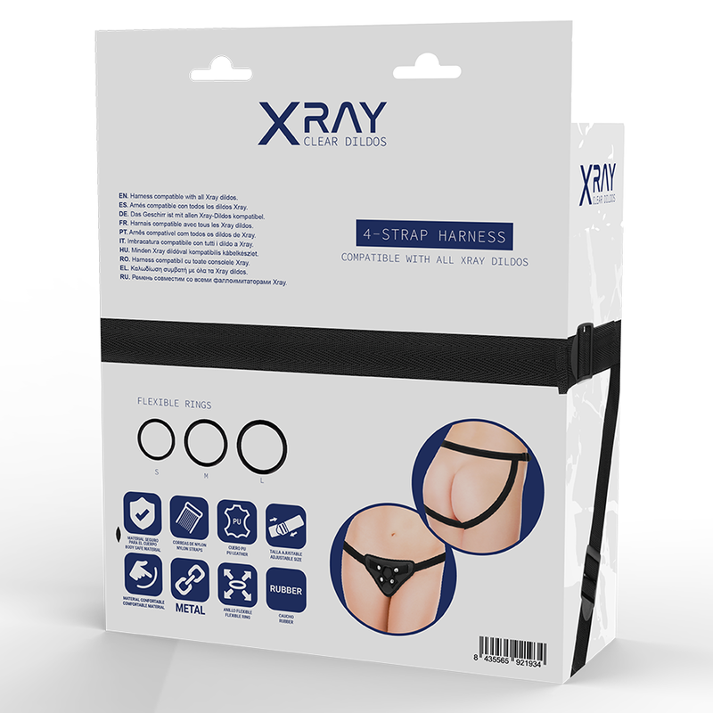 X Ray-Harness für Dildo mit Silikonring · Strap-on & Harness (Bild 7)