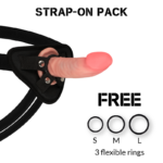 Rock Army-Harness + Dildo Realistisch Tiger Doppeldichte 14 cm · Strap-on & Harness