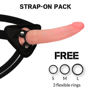 Rock Army-Harness + Dual Density Crusader 21.5 cm -o- 4.46 · Strap-on & Harness