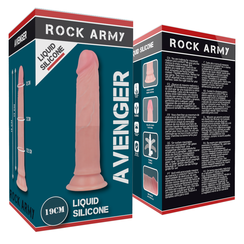 Rock Army-Harness + Liquid Silikon Dildo Premium Avenger 19 cm · Strap-on & Harness (Bild 10)