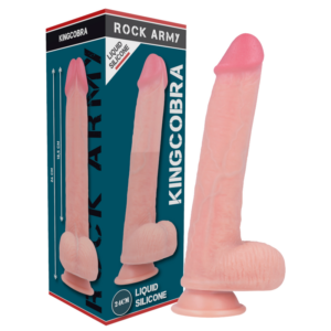 Rock Army-Arn S + Liquid Silikon Dildo Premium Kingcobra 24 cm · Strap-on & Harness (Bild 9)