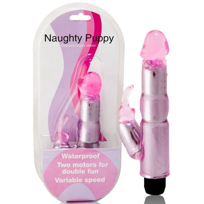 Baile Vibrators-Vibrator mit Stimulator Einstellbar Rosa-Jelly · Vibratoren